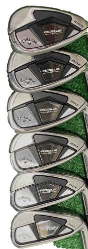 Callaway Rogue ST Max Iron Set 6-PW,AW Project X Cypher Fifty 5.0 Graphite 6i 37