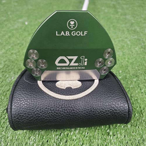 LAB Golf OZ.1i Custom Green 33.5" Mallet Putter Upright Lie Accra Left LH + HC