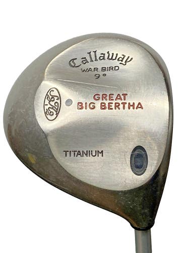 Callaway Great Big Bertha Ti War Bird Driver 9* S2H2 RH UL Stiff Graphite 44.5"