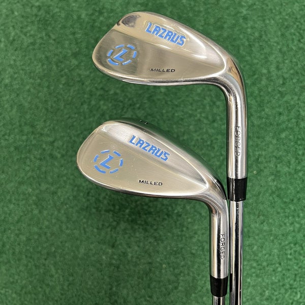 LAZRUS Premium Forged Golf Wedge Set Gap/Lob 52 & 60 MRH Steel Shafts