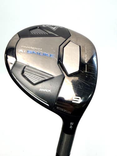 Callaway Ai Smoke Max 9 Wood 24 Cypher Black 50g Senior Flex Fairway Wood