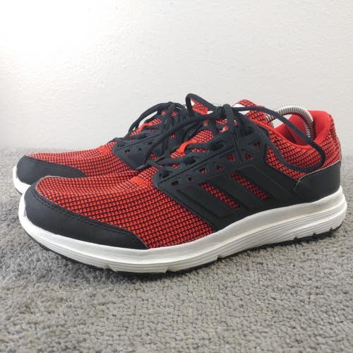 Adidas Galaxy 3 Mens Size 11.5 Running Shoes Red Athletic Sneakers Low Top Black