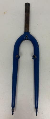 Vintage 1990s Blue Steel 26" QR Mountain Bike Fork 150mm 1" Threaded Steerer