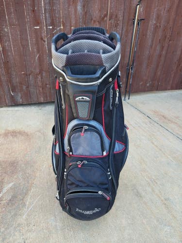 Sun Mountain C130 14 Full Divider Golf Cart Bag Grey/Red/Black