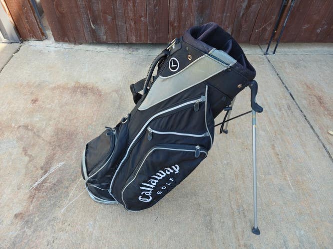 Callaway Warbird Dual Strap Stand Bag Black/Grey