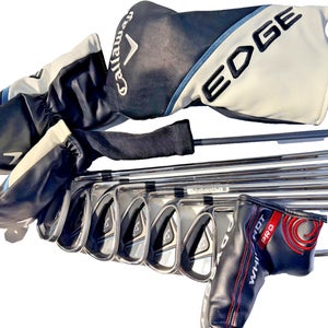 Callaway Edge RH Complete Set Regular Flex Steel 10 Clubs Driver 3W Hyb Putter