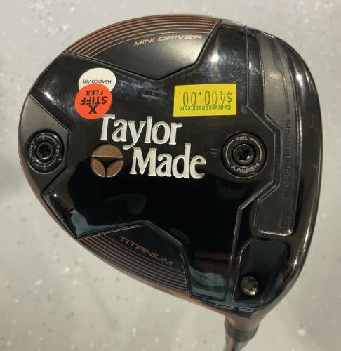 TaylorMade BRNR 13.5° Mini Driver 43.5" TOUR AD Graphite CQ-7 Extra Stiff Flex