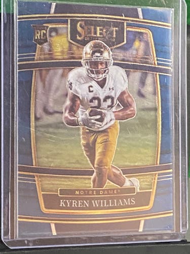Kyren Williams Notre Dame 2022 Panini Select Draft Picks RC Concourse #22