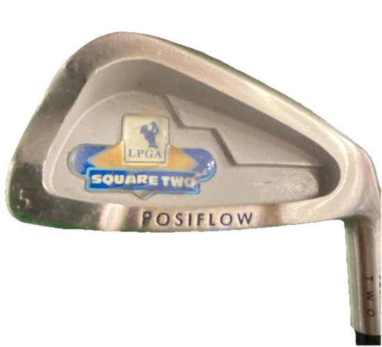 Square Two Golf Opal Posiflow 5 Iron RH Ladies 240 Mid Graphite 36.5" Nice Grip