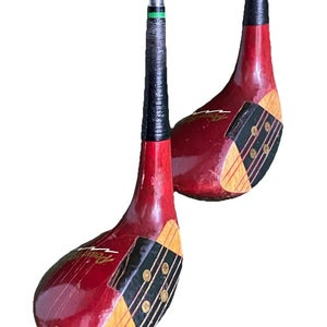 PowerBilt HB Persimmon Wood Set Reg W85620 1w,3w Ladies Steel Good Grips HC's