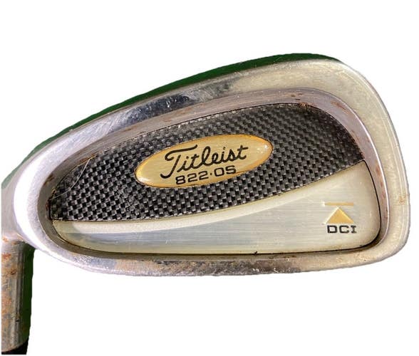 Titleist DCI 822 OS 6 Iron Gold Triangle LH 75g Regular Graphite 37.5" New Grip