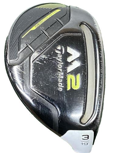 TaylorMade M2 Geocoustic 3 Hybrid 19* RH 75g Reax Stiff Graphite 40 Midsize Grip