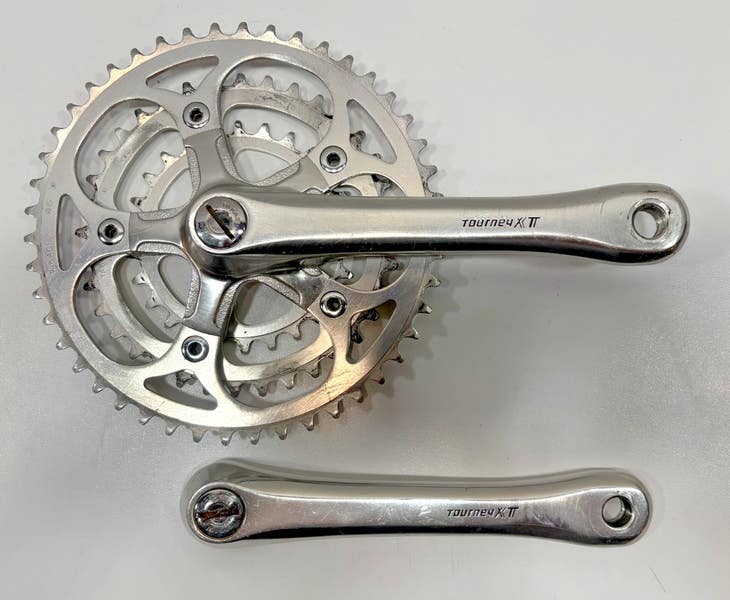 Vintage 1980s Takagi Tourney XT 175mm 46/36/26 Aluminum Mtn/BMX