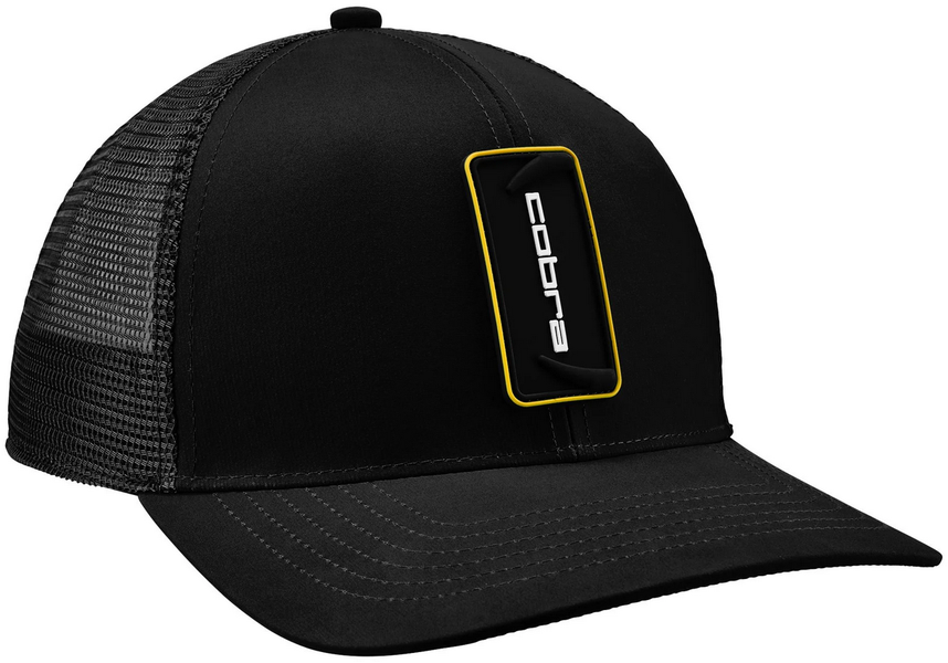 NEW Cobra Strike Trucker Black/White Adjustable Snapback Golf Hat/Cap