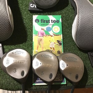 Callaway Ladies Big Bertha War Bird Woods Set (3W, 5W, 7W) Gems Graphite Shafts