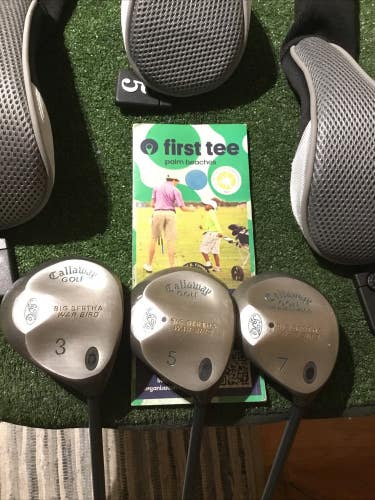 Callaway Ladies Big Bertha War Bird Woods Set (3W, 5W, 7W) Gems Graphite Shafts