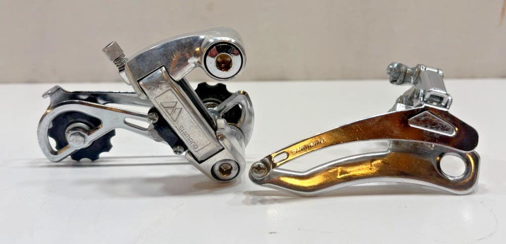 Vintage 1980s Shimano RD-AL11 Rear & FD-AL11 Front 3x6 Speed Derailleurs CLEAN