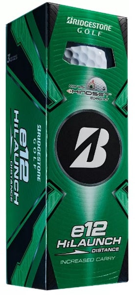 Bridgestone e12 HiLaunch Distance Golf Balls (White, 3pk) 1 Sleeve 2025 NEW