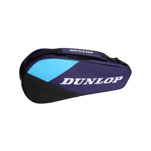 Dunlop Sports FX Club Tennis Bag, Blue/Black V26, 3-Racket