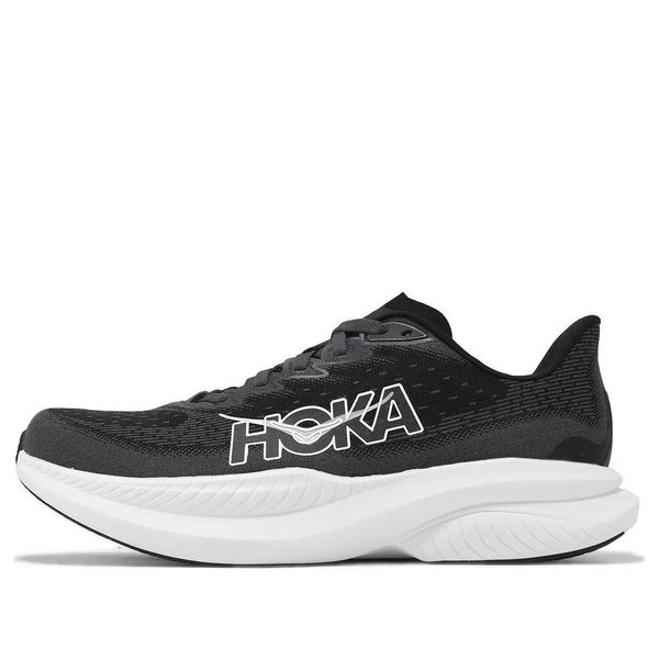 Hoka One One Mach 6 1147833-BWHT Sneaker Men's Black White Running Shoes MEW230