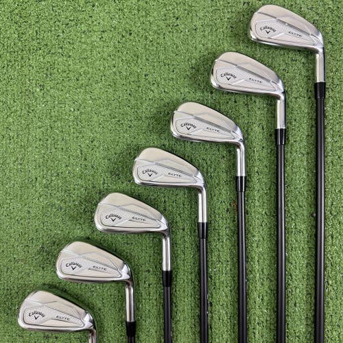 Callaway Elyte Iron Set 6-PW AW GW Fujikura Axiom Velocore 105 S Stiff Flex