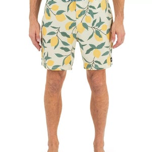 Hurley Phantom Eco Classic Boardshorts Men's 34W Pineapple 18" Swimwear DDR2466
