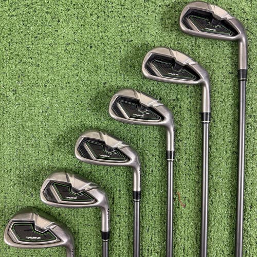 TaylorMade RBZ RocketBallz 6-PW AW Iron Set Regular Flex 65g Graphite