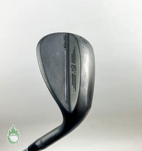 Used Titleist Vokey SM9 Black M Grind Wedge 58*-08 Wedge Flex Steel Golf Club