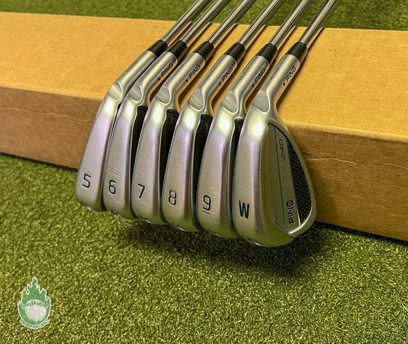 Used RH Ping Black Dot i240 Irons 5-PW S300 Stiff Flex Steel Golf Club Set