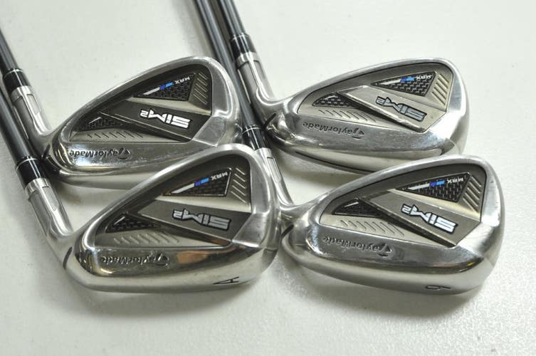 TaylorMade SIM2 Max 8-PW,AW Iron Set Regular Flex RH KBS MAX 65 Graphite #209183