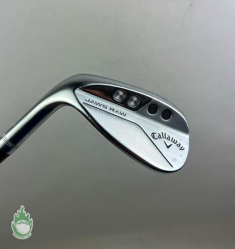 Left Handed Callaway Jaws Raw S Grind Wedge 58*-10 Wedge Flex Steel Golf Club