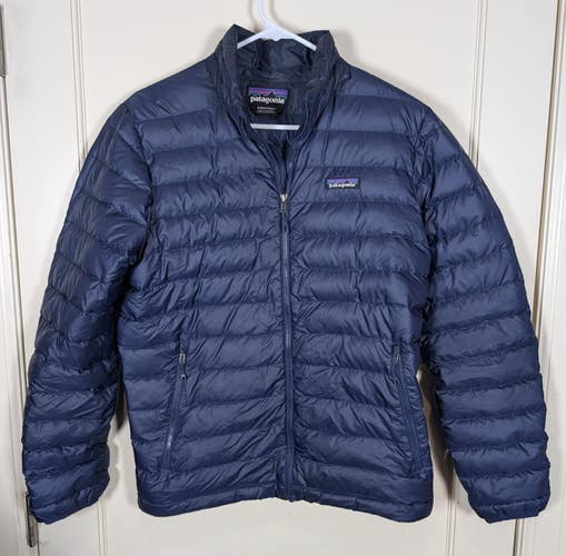 Patagonia Down Sweater Puffer Jacket Coat Men's Size: S Navy Blue