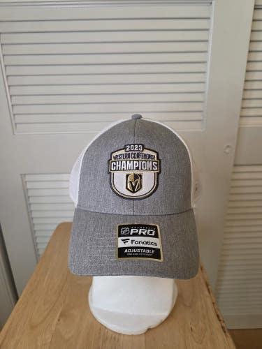 NWS Vegas Golden Knights 2023 Western Conference Champions Mesh Snapback Hat