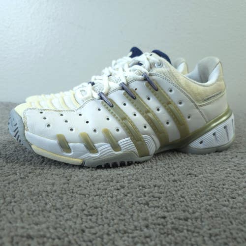 Adidas Barricade Tennis Shoes Womens Size 9 Sneakers White Cream Low Top