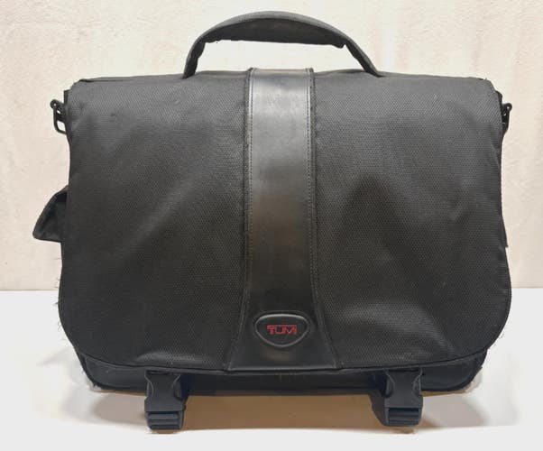 TUMI 506C Black Ballistic Nylon Laptop/Messenger Bag ~5" x 13.5" x 17" CLEAN