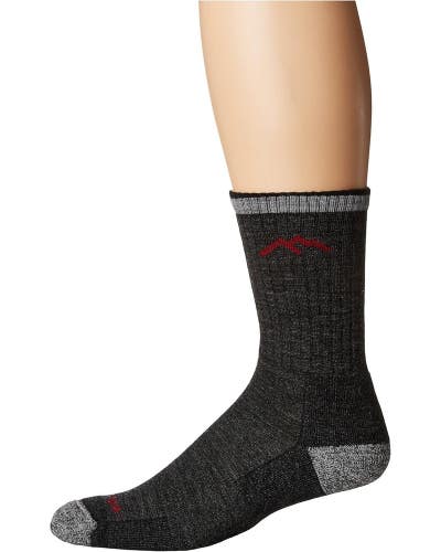 Darn Tough Hiker Crew Socks Men's Medium Black Merino Wool Blend Cushion KFC615