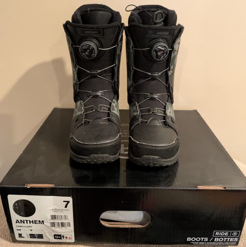 Men's Size M 7.0 (W 8.0) Ride Anthem Snowboard Boots (Used)