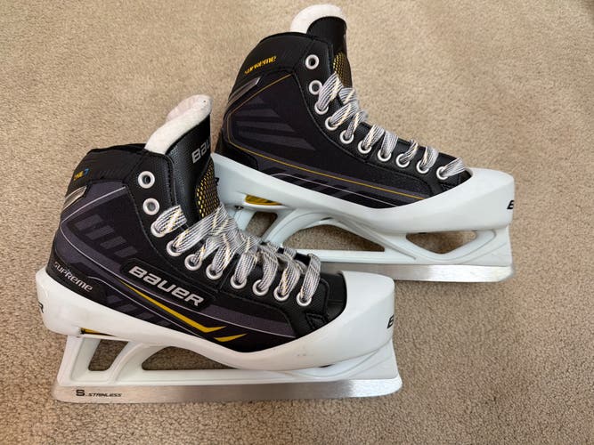 New Bauer Supreme One.7 Hockey Goalie Skates Extra Wide Width 7