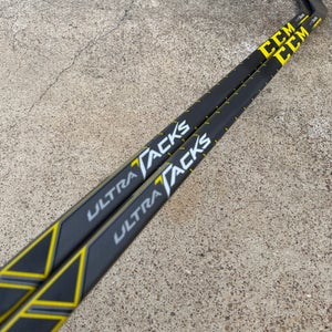2 pack CCM Ultra Tacks Pro Stock Hockey Stick 85 Flex Left P91 Curve 7250