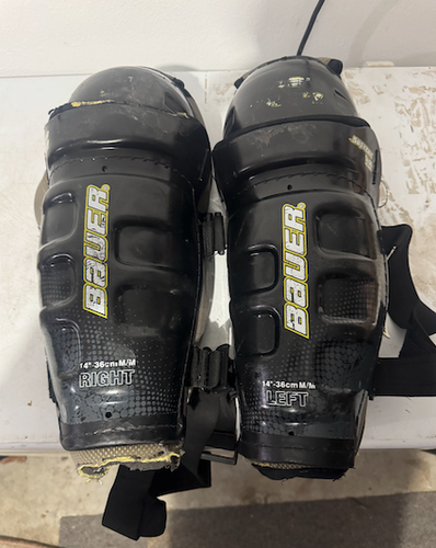 Senior Bauer Supreme 5000 14" Shin Pads (Used)