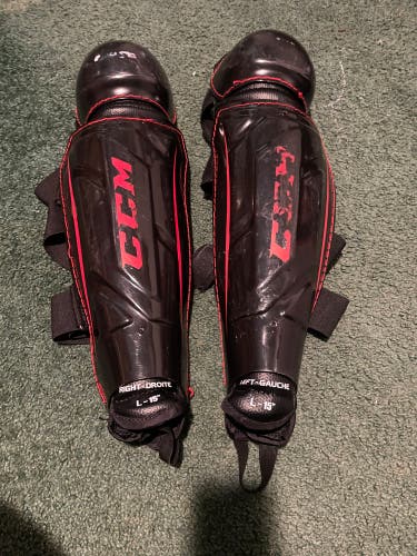 Senior CCM QuickLite 15" Shin Pads (Used)