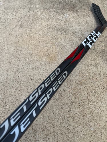 2 PACK CCM JetSpeed Pro Stock Hockey Stick Grip 75 Flex Left P40M Curve 7284