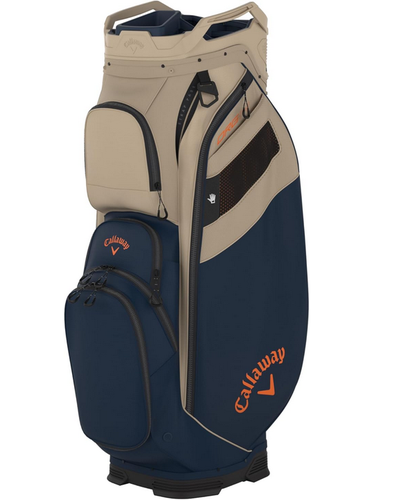 NEW Callaway Golf 2026 Org 14 Tan/Marine/Orange Cart Golf Bag