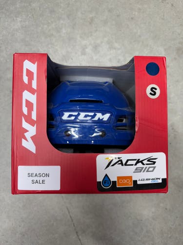 Small Toronto Maple Leafs Pro Stock CCM TACKS 910 Helmet Blue (New)