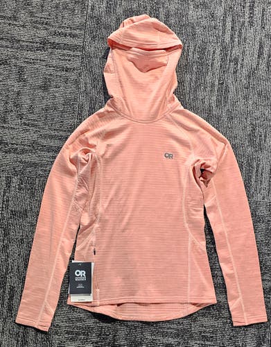 New Outdoor Research Vigor Grid Fleece Pullover Hoodie Womens XS Pink