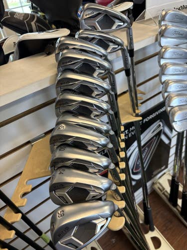 Ping G430 Complete Iron Set 4 - Pw , 45 , 50 , 54 , 58 Deg Wedges AMT 2.0 Stiff