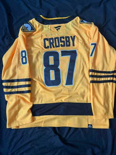 NEW Sidney Crosby Pittsburgh Peguins Hockey Men's Jersey Stitched Size 54/XL