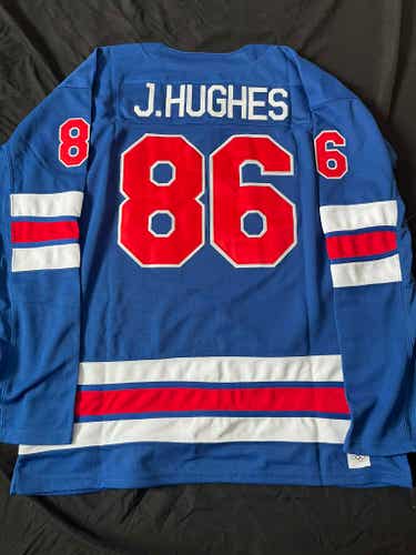 NEW Jack Hughes Team USA Olympic Hockey Men's Jersey Stitched Size XL