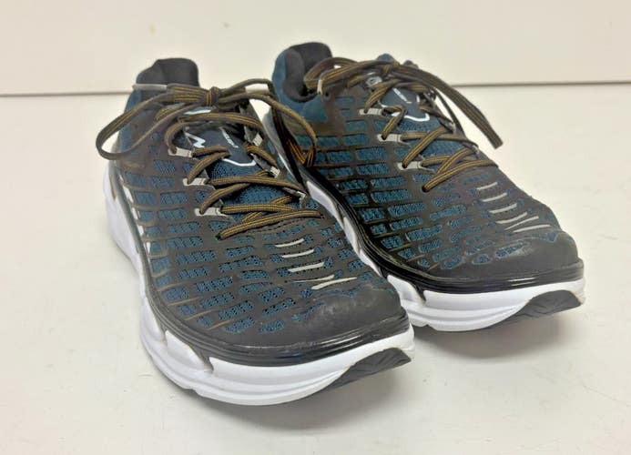 Hoka One One Vanquish 3 Blue Mesh Upper Mens Running Shoes US 10.5 EU 44-2/3