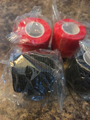 (New) 4 pack grip tape red and black